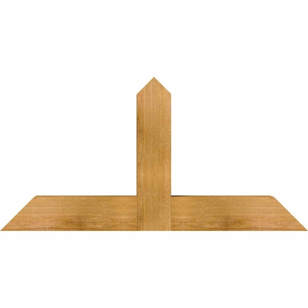 Ekena Millwork Portland Rough Sawn Timber Gable Bracket, Western Red Cedar, 36"W x 18"H x 4"D x 4"F, 12/12 Pitch GBW036X18X0404POR00RWR - main